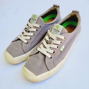 CARIUMA Women's Grey Canvas OCA Low Lace-Up Sneaker - size 8